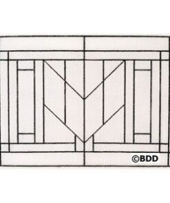 A white background with black lines and a picture of a window.