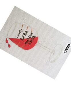 A red wine glass with the words " lovely, but day before valentine 's."