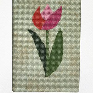 A cross stitch pattern of a flower.