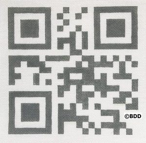 A black and white qr code is shown.