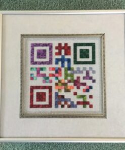 A picture of some colorful squares in a frame.