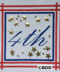 Fourth of July design with stars.