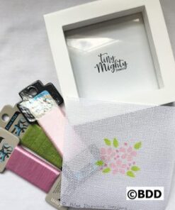 A white box with some papers and other items