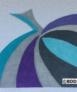 A close up of the colorful design on a puzzle