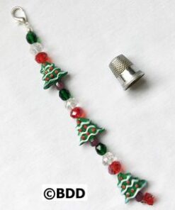 A close up of a christmas tree charm