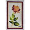 A cross stitch pattern of a rose.