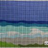 A cross stitch pattern of the ocean