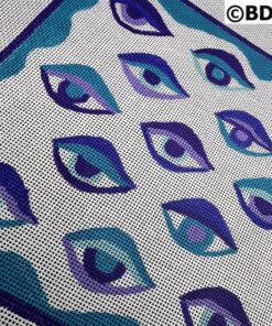 Needlepoint canvas with many eyes.